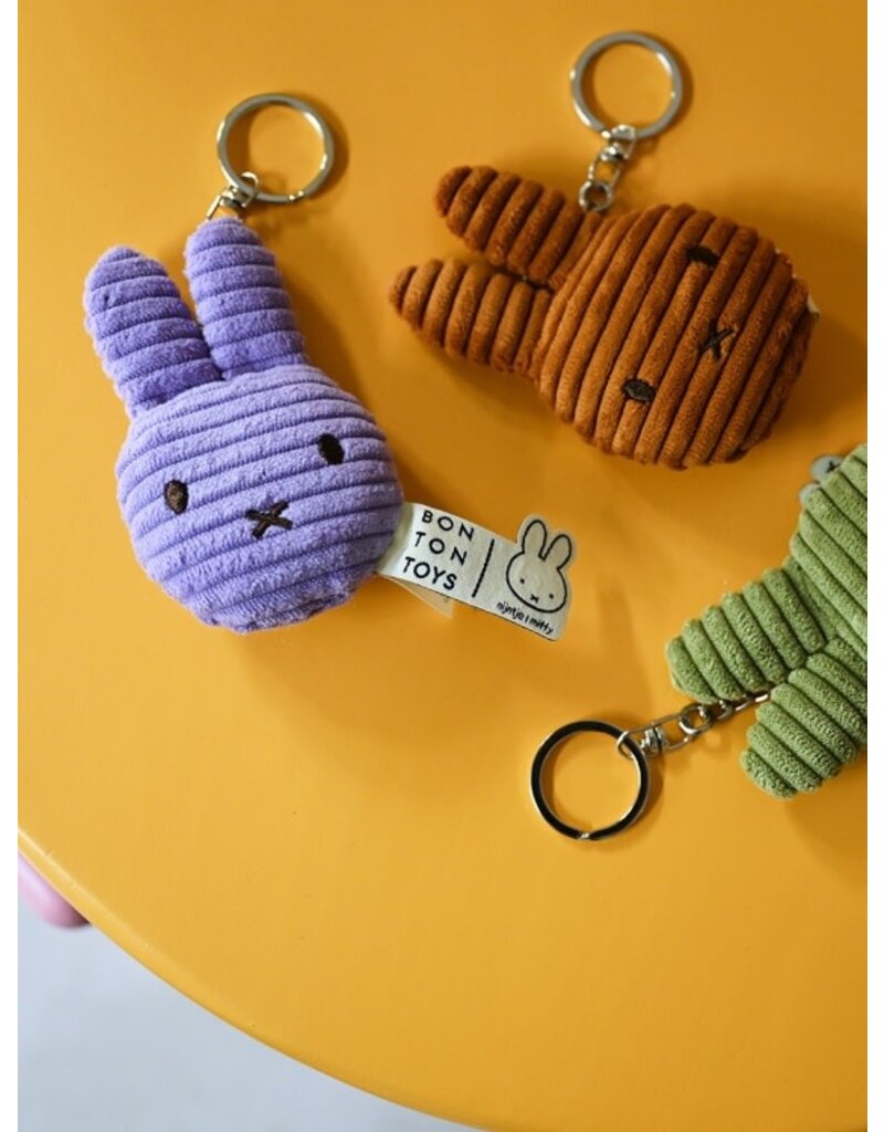 Bon Ton Toys Miffy Flat Keychain ECO Corduroy cinnamon