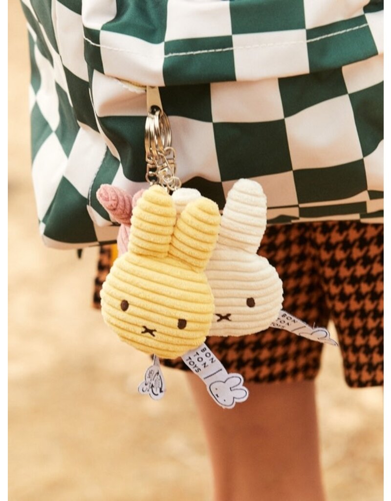 Bon Ton Toys Miffy Flat Keychain ECO Corduroy Offwhite