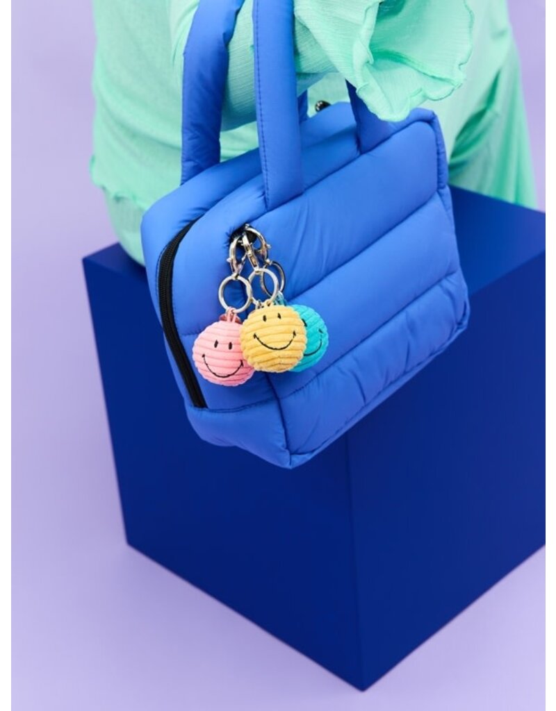 Bon Ton Toys Smiley Keychain ECO Corduroy - 4,5 cm bubblegum pink