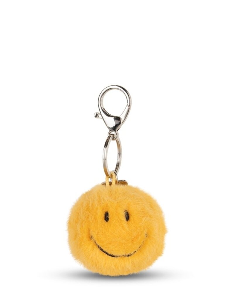 Bon Ton Toys Smiley Keychain ECO Fuzzy - 5,5 cm Yellow