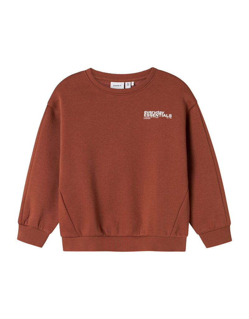 name it Mokian Sweater Carob Brown