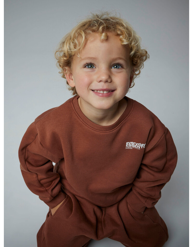 name it Mokian Sweater Carob Brown