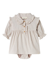 Lil' Atelier Olena Loose Body Dress Pastel Parchment