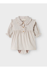 Lil' Atelier Olena Loose Body Dress Pastel Parchment