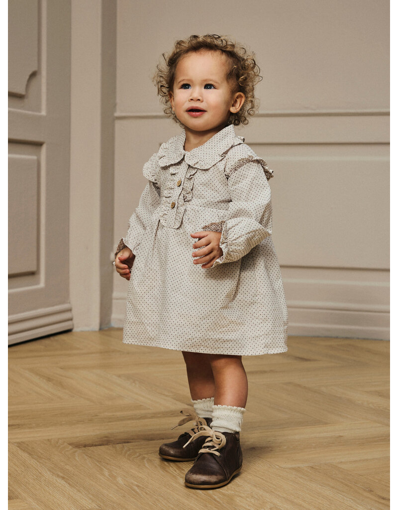 Lil' Atelier Olena Loose Body Dress Pastel Parchment