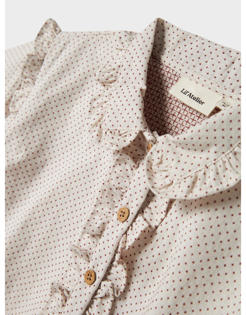 Lil' Atelier Olena Loose Shirt Pastel Parchment