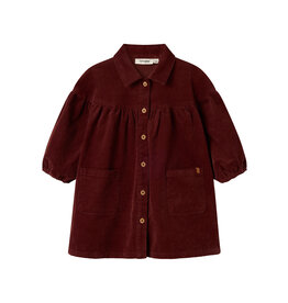 Lil' Atelier Obert Loose Cord Dress Hot Chocolate