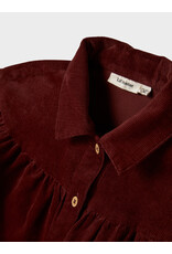 Lil' Atelier Obert Loose Cord Dress Hot Chocolate