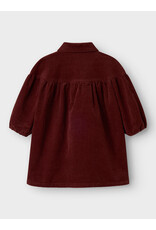 Lil' Atelier Obert Loose Cord Dress Hot Chocolate