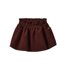 Lil' Atelier Obert Cord Skirt Hot Chocolate