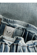 Lil' Atelier Darlee Denim Skirt Medium Blue Denim Flower