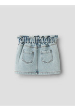 Lil' Atelier Darlee Denim Skirt Medium Blue Denim Flower