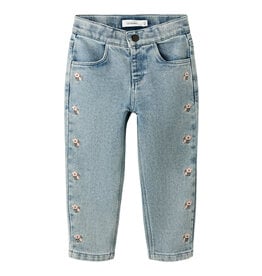 Lil' Atelier Darlee Loose Jeans Medium Blue Denim Flower