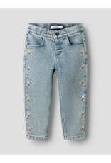 Lil' Atelier Darlee Loose Jeans Medium Blue Denim Flower