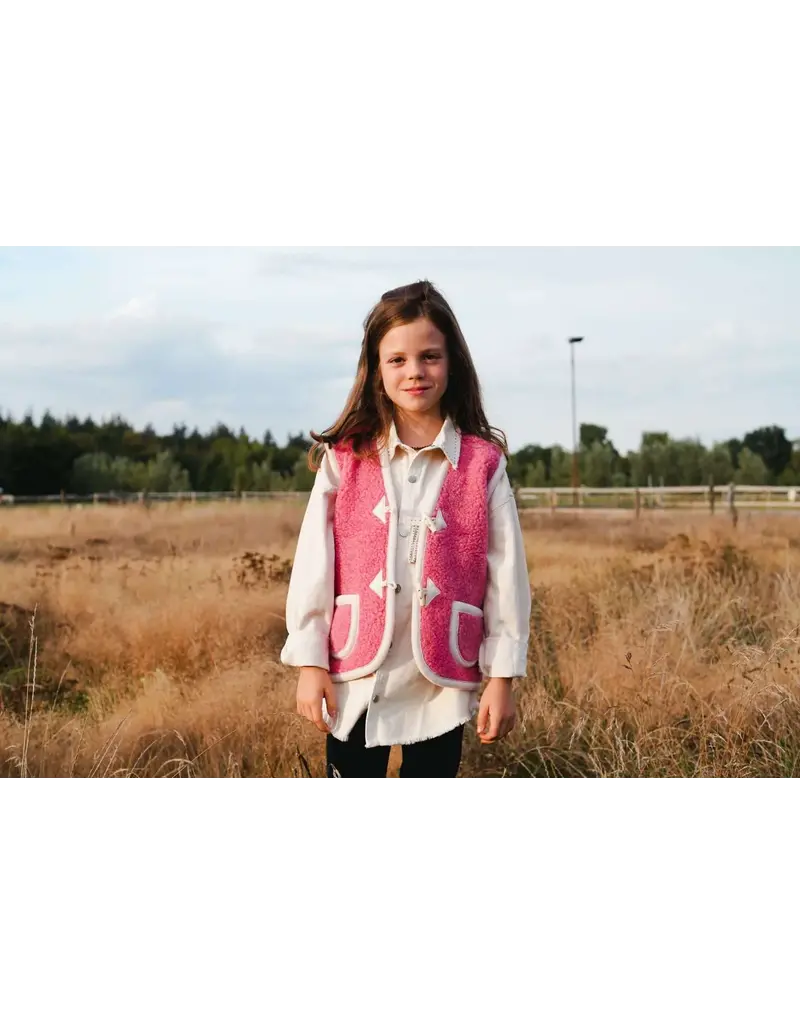 We Are Wovens Bodywarmer Bubble Tea Pink