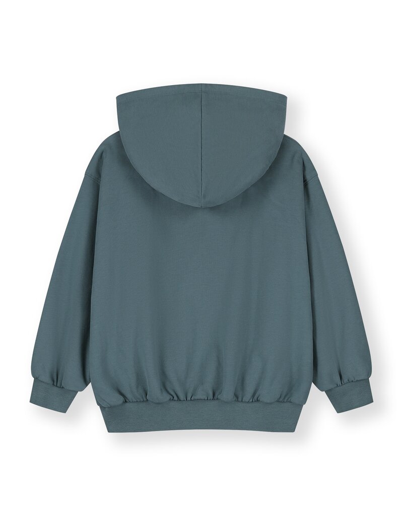 Gray Label Hooded Cardigan Blue Grey