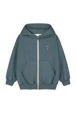 Gray Label Hooded Cardigan Blue Grey
