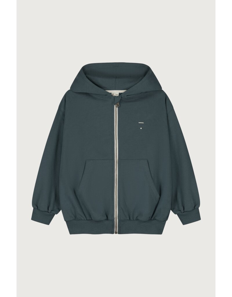 Gray Label Hooded Cardigan Blue Grey
