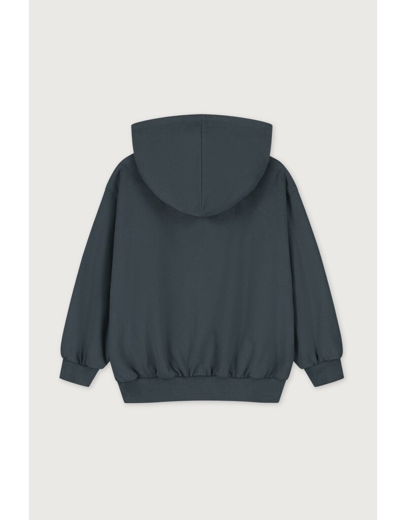 Gray Label Hooded Cardigan Blue Grey