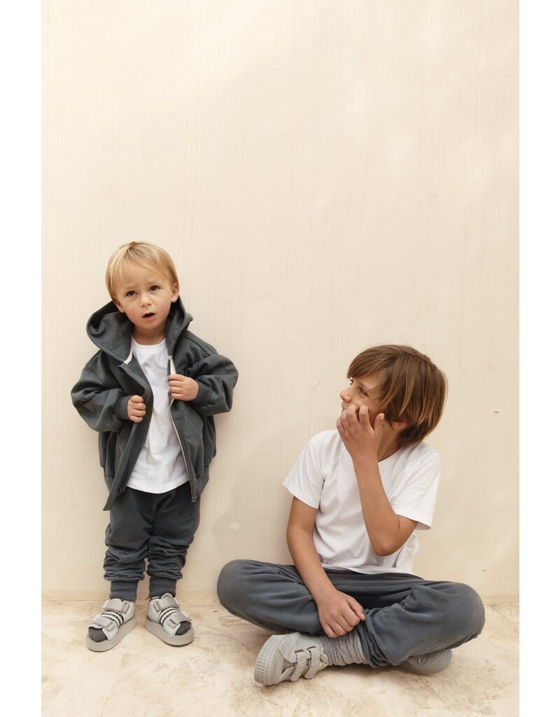 Gray Label Hooded Cardigan Blue Grey