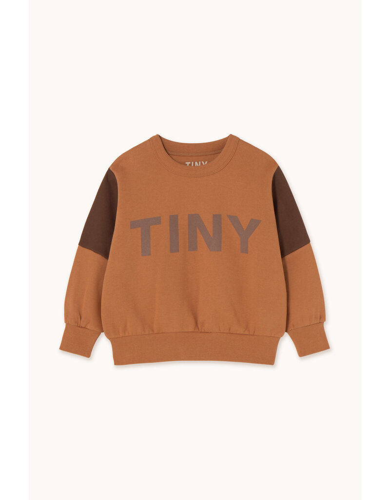 Tinycottons Tiny Color Block Sweatshirt Light Brown