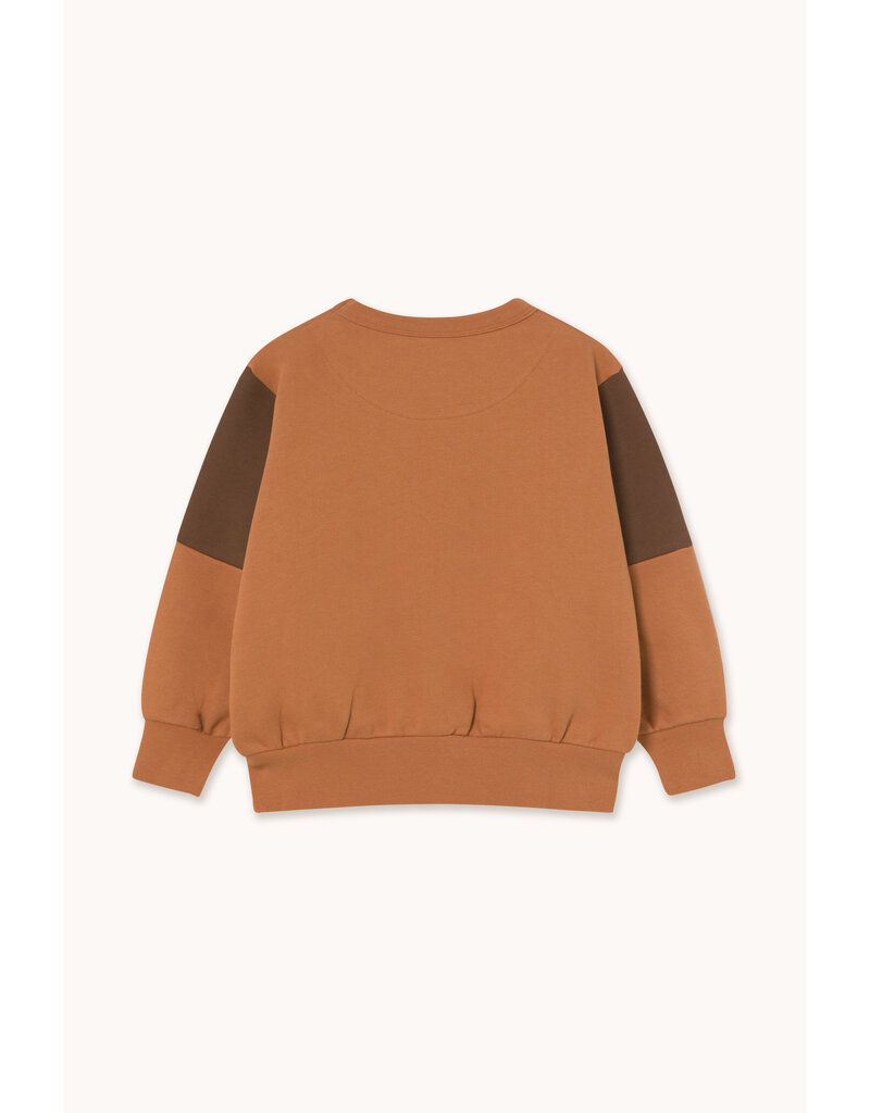 Tinycottons Tiny Color Block Sweatshirt Light Brown