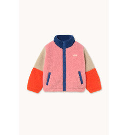 Tinycottons Color Block Polar Sherpa Jacket Dark Blue