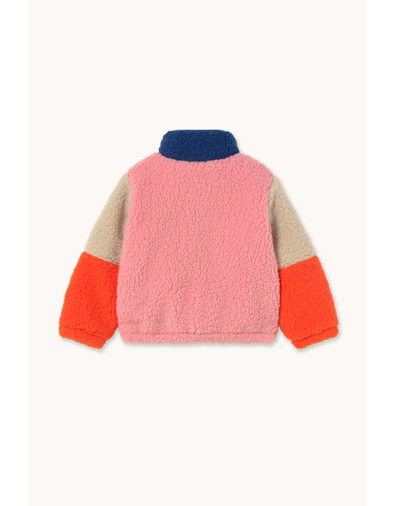 Tinycottons Color Block Polar Sherpa Jacket Dark Blue