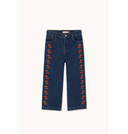 Tinycottons Cherries Embroidered Jeans Navy