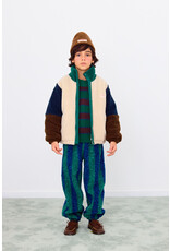 Tinycottons Color Block Polar Sherpa Jacket Dark Green