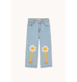 Tinycottons Daisies Jeans  light blue denim