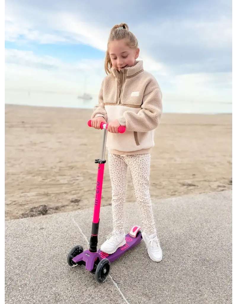 Micro Step Maxi Micro inklapbaar LED paars roze Neon