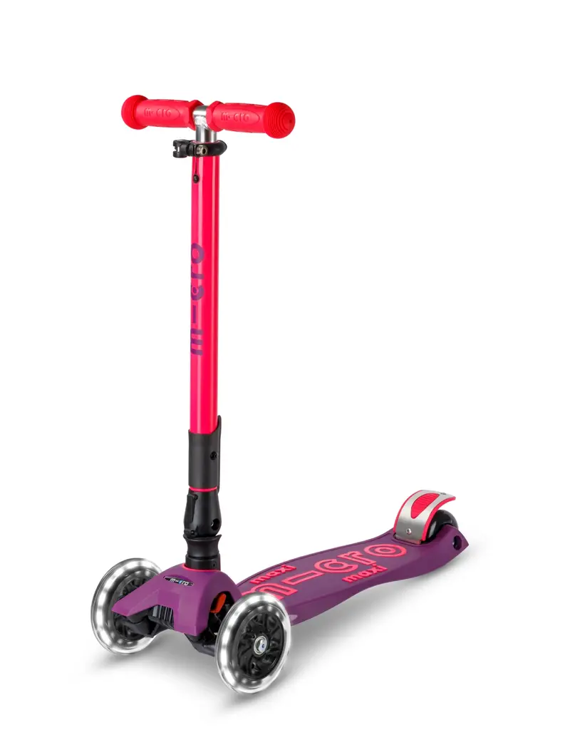 Micro Step Maxi Micro inklapbaar LED paars roze Neon