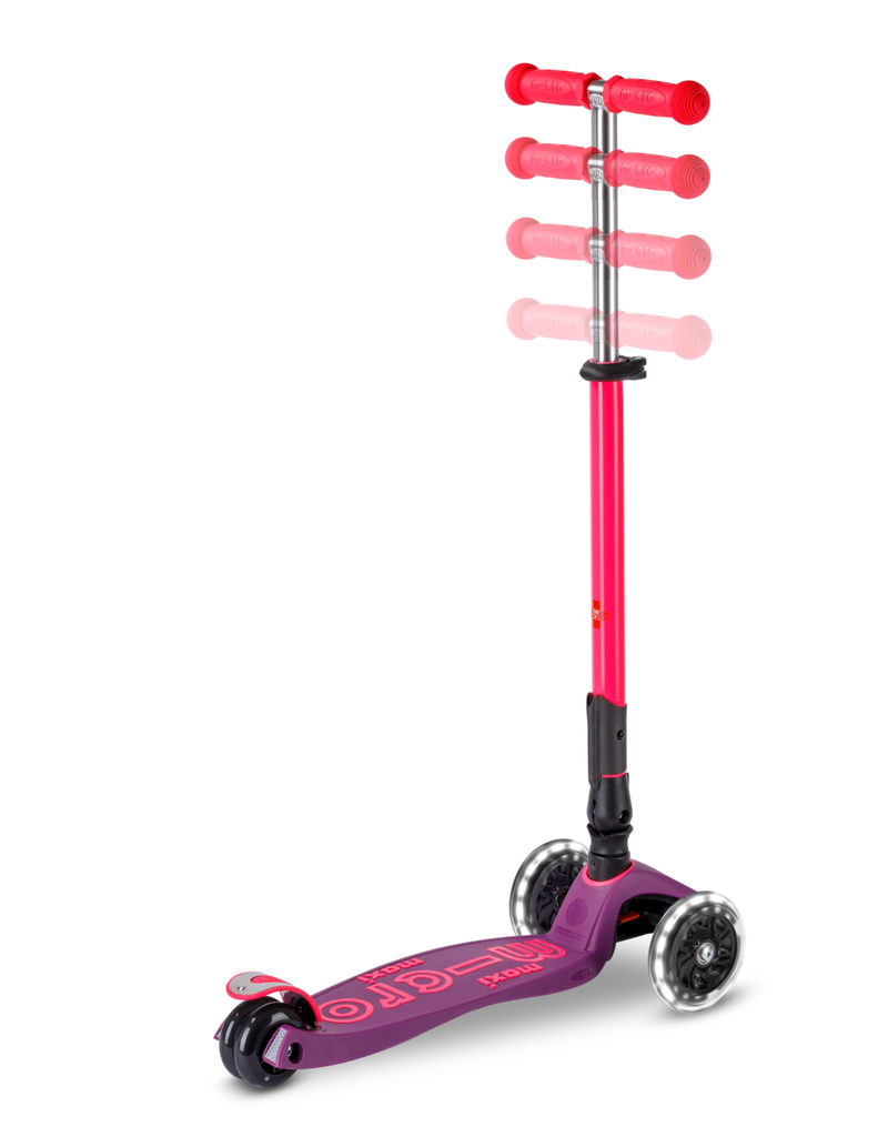 Micro Step Maxi Micro inklapbaar LED paars roze Neon