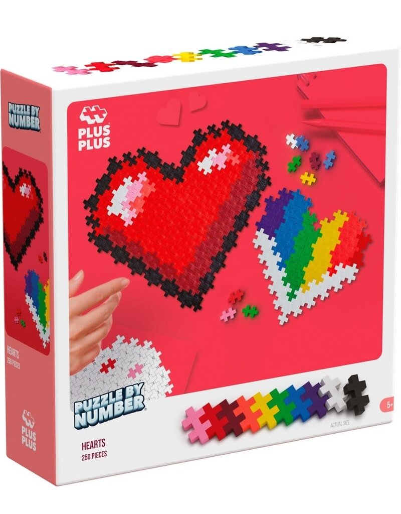 Plus Plus Puzzle by Number hart Plus-Plus: 250 stuks