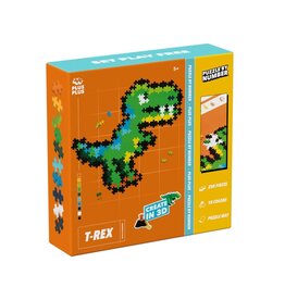 Plus Plus Puzzle By Number T-Rex 250 Pcs