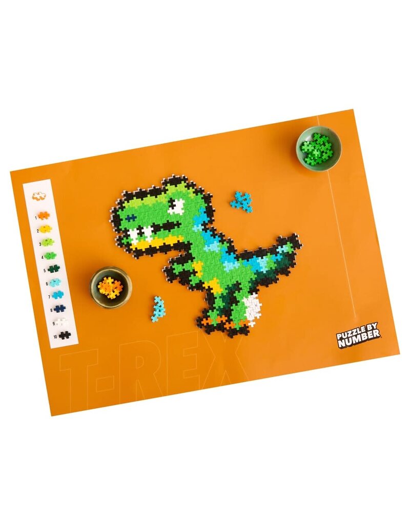 Plus Plus Puzzle By Number T-Rex 250 Pcs