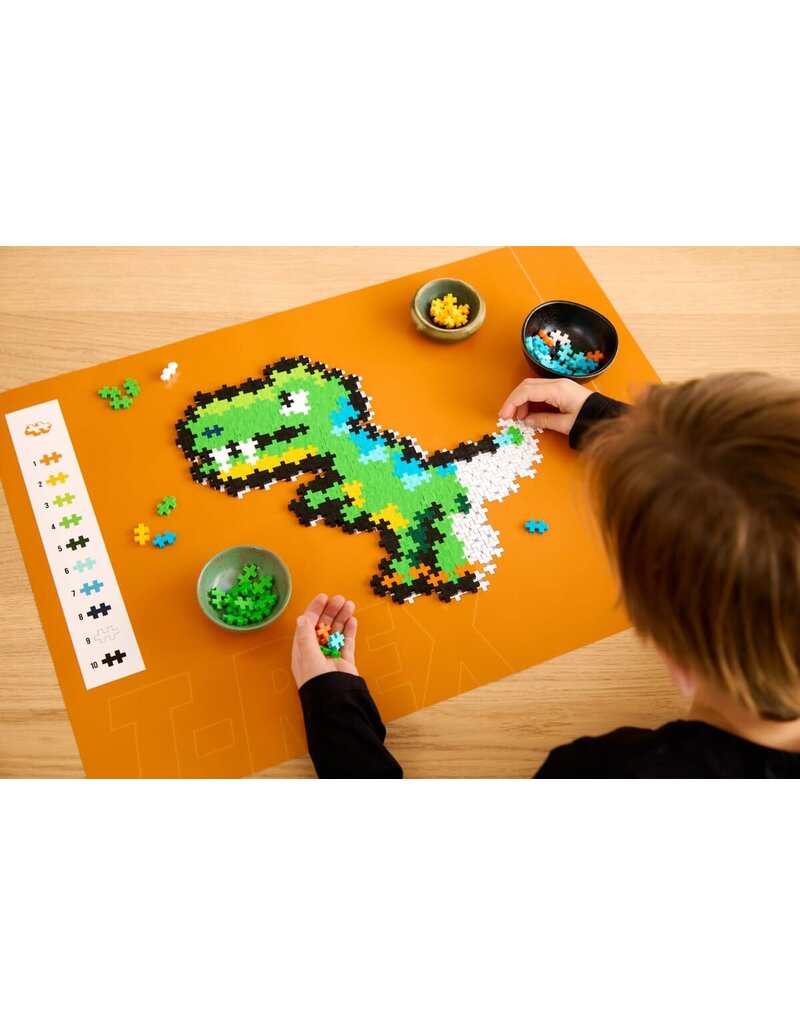 Plus Plus Puzzle By Number T-Rex 250 Pcs