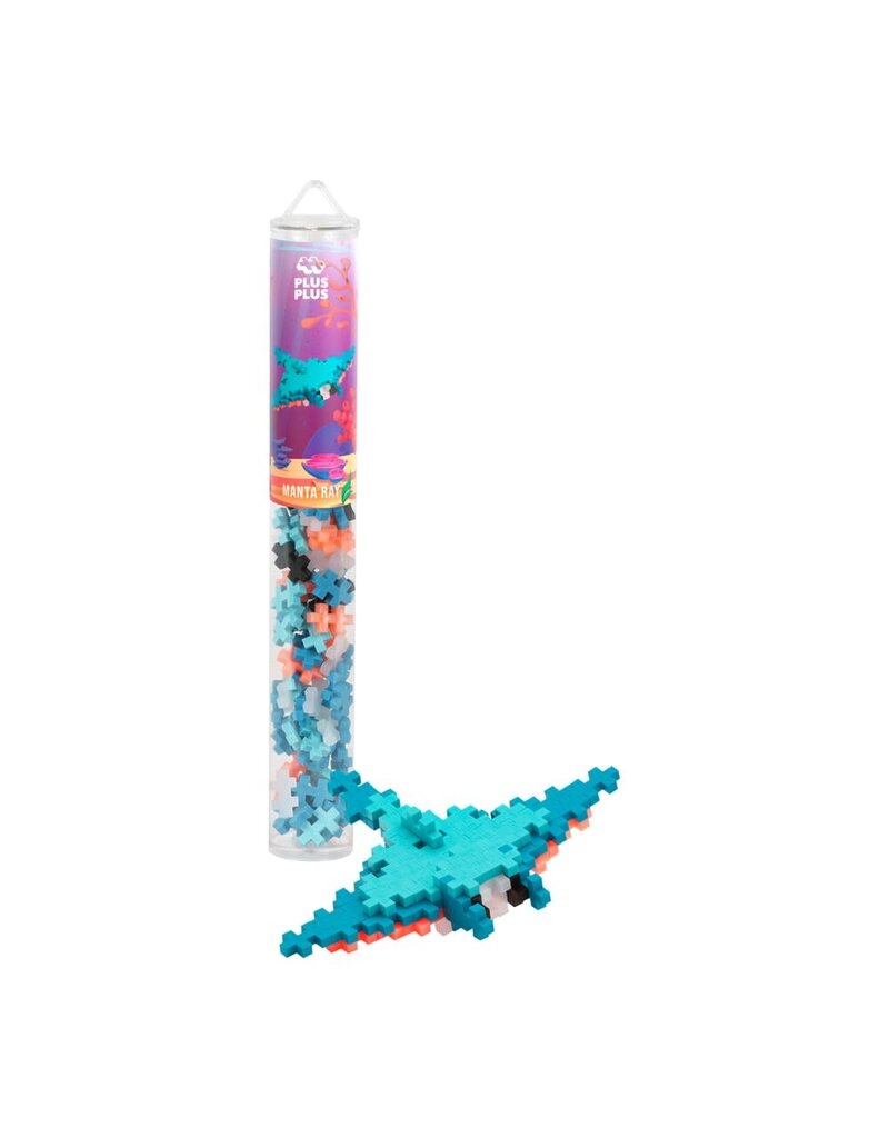 Plus Plus Manta Ray: 100 stuks Tube