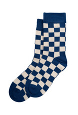 minipop Bamboo Check Deep Cobalt