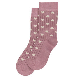 minipop Bamboo Heart Socks Pale Pink