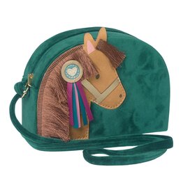 Mimi & Lula Pony Pal Velvet Bag Green