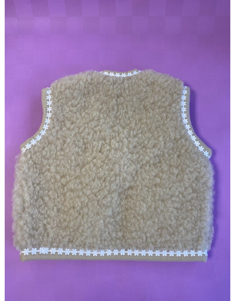 We Are Wovens Bodywarmer Flower Latte