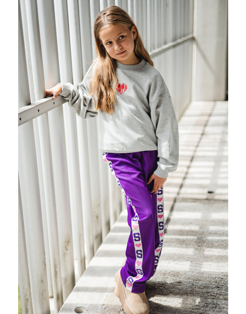 Salty Stitch Salty Sweater Heart Grey