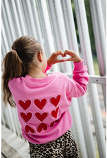 Salty Stitch Salty Sweater Hearts Pink