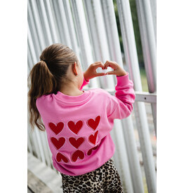 Salty Stitch Salty Sweater Hearts Pink