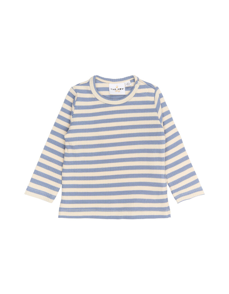 The New Fro Rib Tee Tempest Striped