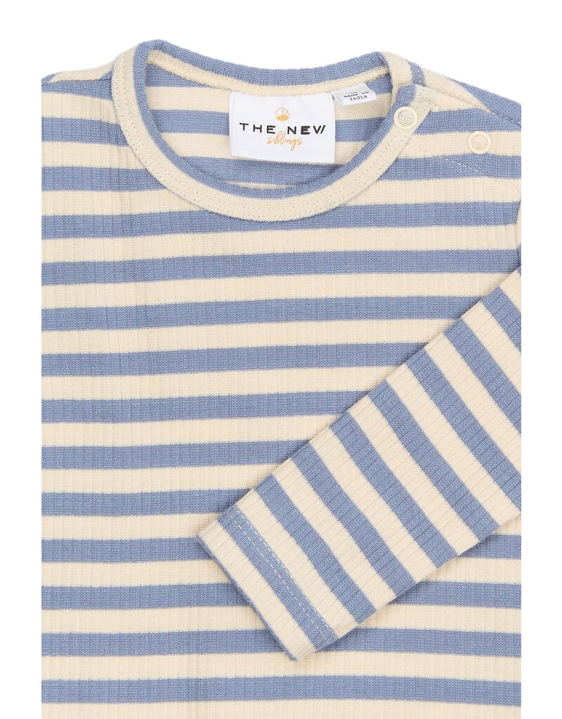 The New Fro Rib Tee Tempest Striped