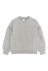 The New Renata Glitter Sweatshirt Light Grey Melange