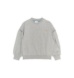 The New Renata Glitter Sweatshirt Light Grey Melange